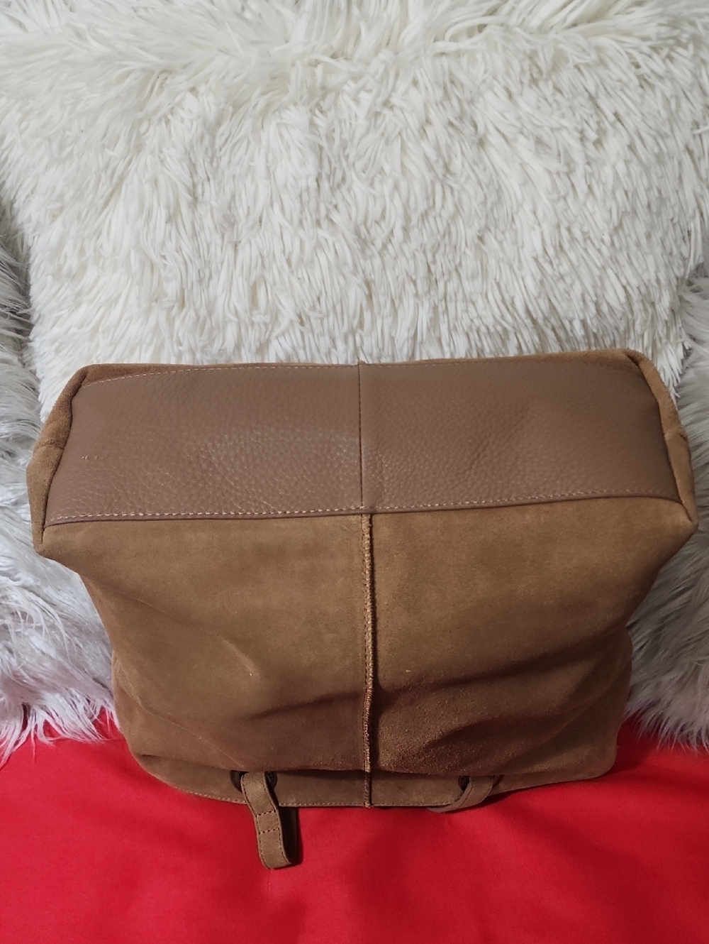 UGG Women's Suede Tote Bag in Tan - Casual Everyday Carry - Picture 5 of 9